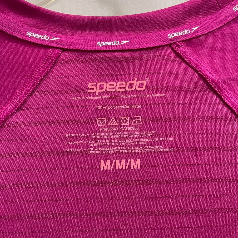 Speedo Women Long Sleeve Rash Guard Rashguard Shirt Top Pullover - Picture 5 of 12